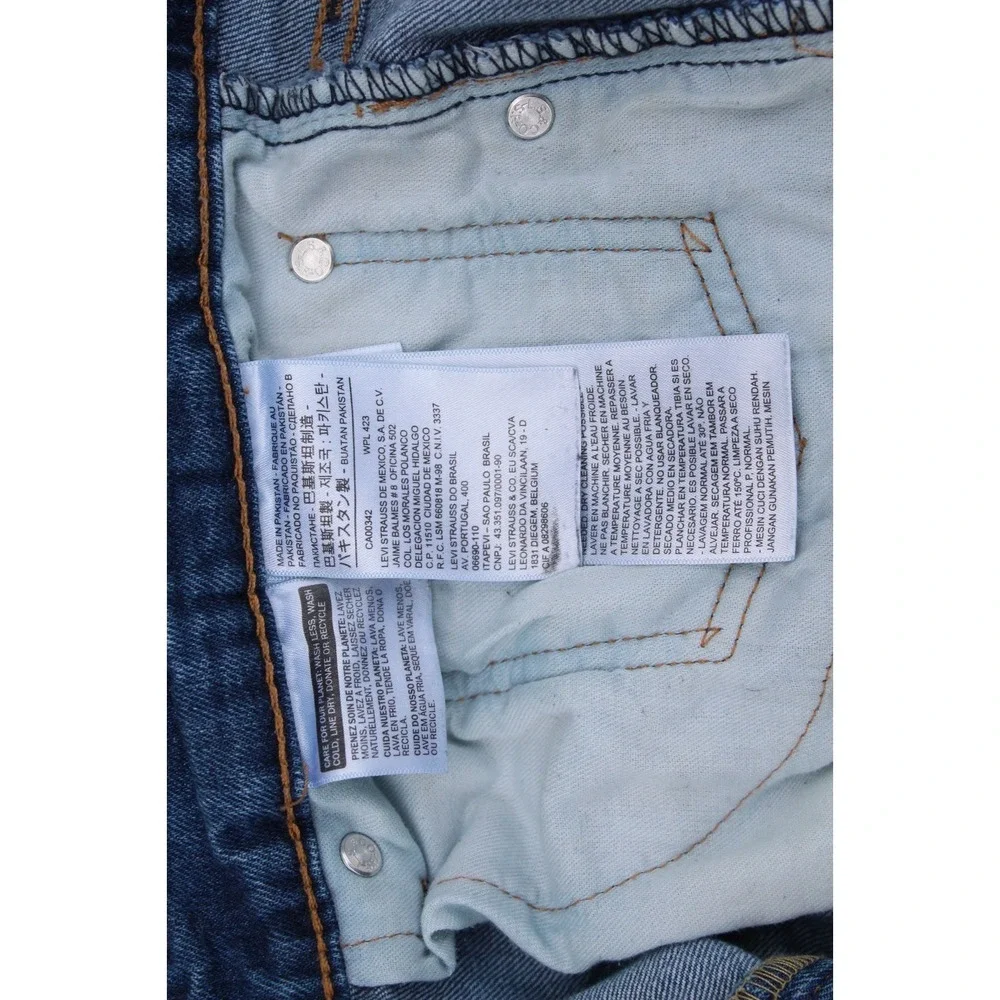 Levi's 511 Jeans‎ Men's 34x32 (Tag 34x34) Blue Stretch Slim Fit Straight Denim